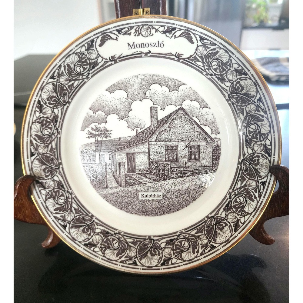 Decobex Budapest Collection Porcelain Plate 18K Gold Limited Edition 2/50 Rare